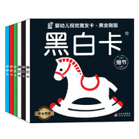 宝宝黑白卡 婴幼儿视觉激发卡：黑金刚版（套装共6册）逻辑思维训练 启蒙认知 幼儿园小班中班大班 孩子早教学习 亲子互动 海润阳光 北京教育出版社 正版