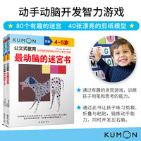公文式教育：动手动脑开发智力游戏 玩手工/走迷宫 4-5岁（套装2册）