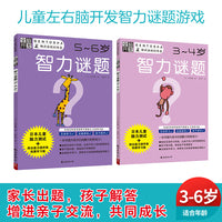 全脑开发：儿童左右脑开发智力谜题游戏 3岁+（套装2册）
