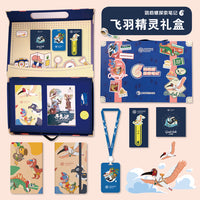 鹦鹉螺探索笔记·飞羽精灵礼盒（上海自然博物馆原创科普图书《寻鸟记》+笔记本+徽章+书签+卡套含挂绳+纸胶带）