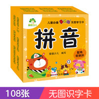 爱德少儿 语文拼音入门大卡学龄前儿童多功能无图学习卡幼儿语文学习卡启蒙宝宝认知早教卡