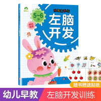 爱德少儿 左右脑开发5~6岁左脑开发 幼儿脑力开发益智书籍思维训练