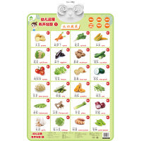 爱德少儿 幼儿启蒙有声挂图 一点就会读的有声认知书挂图有声早教幼儿童宝宝启蒙认知字母表墙贴学习神器宝宝早教点读发声书婴儿识字益智认识蔬菜