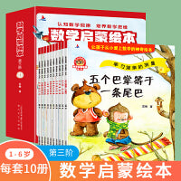 数学启蒙绘本全10册(赠练习册）幼小衔接数学启蒙1-6岁第三阶