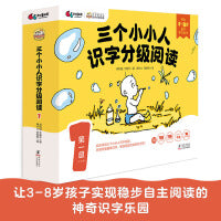三个小小人识字分级阅读·第一级（全10册）绘本妈妈海桐推荐！小羊上山同类型。读故事、听音频，玩贴纸、附字卡和字表，踏上识字快车道，轻松开启自主阅读