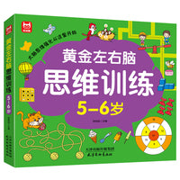 黄金左右脑思维训练开发5-6岁 儿童全脑智力开发关键题逻辑思维训练益智游戏测试题 幼儿园大班宝宝智力潜能开发启蒙认知早教书