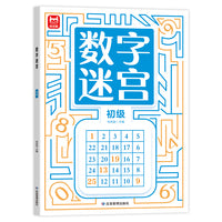 数字迷宫初级单本 3-6岁儿童专注力训练学前训练数字 智力开发思维逻辑全脑开发推理益智游戏走迷宫亲子互动启蒙早教益智玩具游戏书