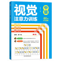 视觉注意力训练中级单册 儿童听觉注意力训练3-4-5到6岁以上8-12岁幼儿园小学生视觉专注力训练神器教具不集中益智游戏书籍动手动脑潜能开发