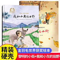 黎明的小街+我和小灰的田野全2册 金羽毛世界获奖绘本 3-6岁幼儿童启蒙早教睡前亲子阅读读物故事书