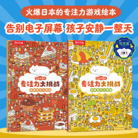 3-6岁幼儿专注力大挑战（共2册）逻辑思维敏感期专注力训练游戏绘本