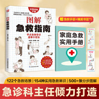 图解急救指南：日常生活场景全覆盖；全彩分步图解，快速上手；满足老人、幼儿、孕妇等不同群体的应急需求