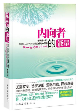 A01内向者的能量 内向人玩转外世界的成功心理学。无需改变，旨在发现。告诉你巴菲特、盖茨、马云、张朝阳等曾经内向人如何成功的性格能量书W1